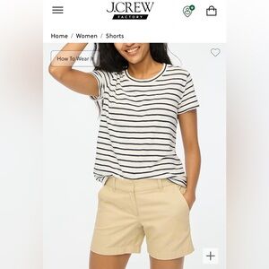 J Crew 3” Chino Short